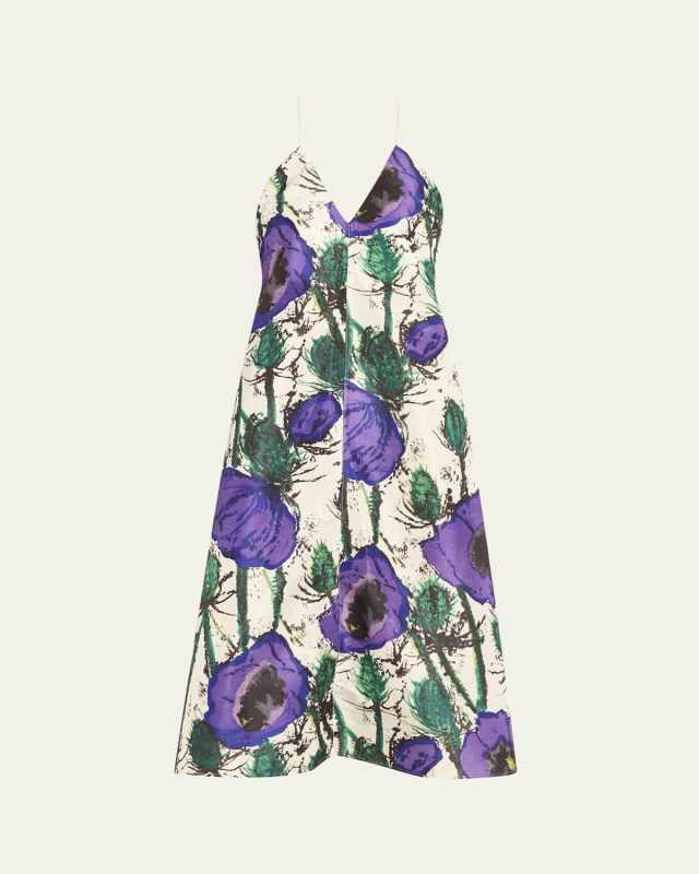 Josephine Printed Cotton Sateen Dress